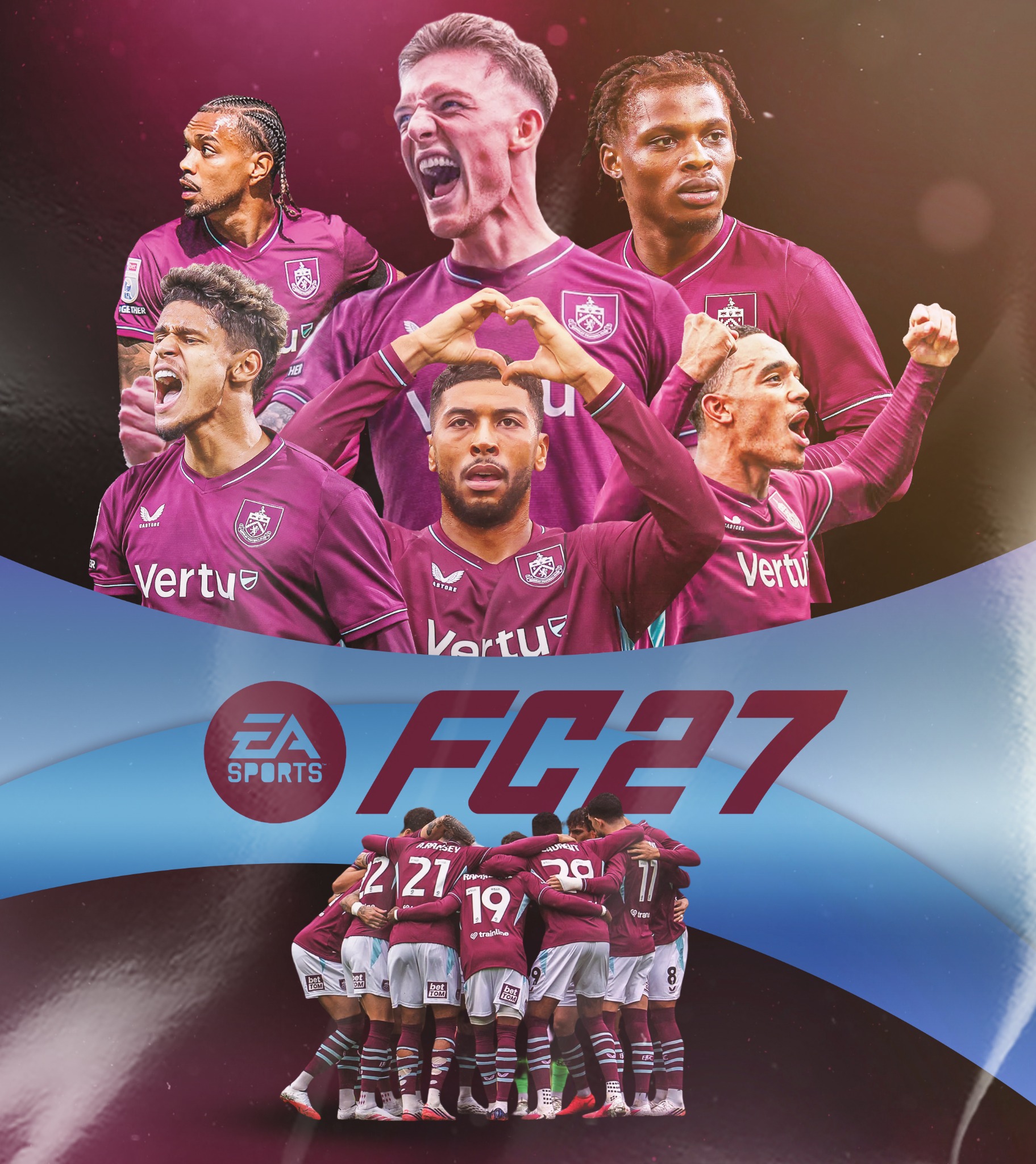 EA SPORTS FC 27 Burnley cover concept