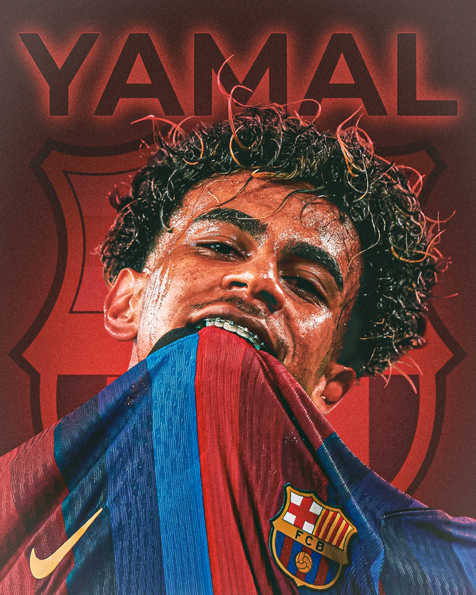 Yamal football graphic design by Andrew Haworth